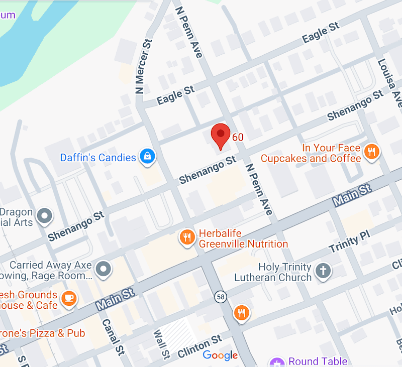 Map view of the church location